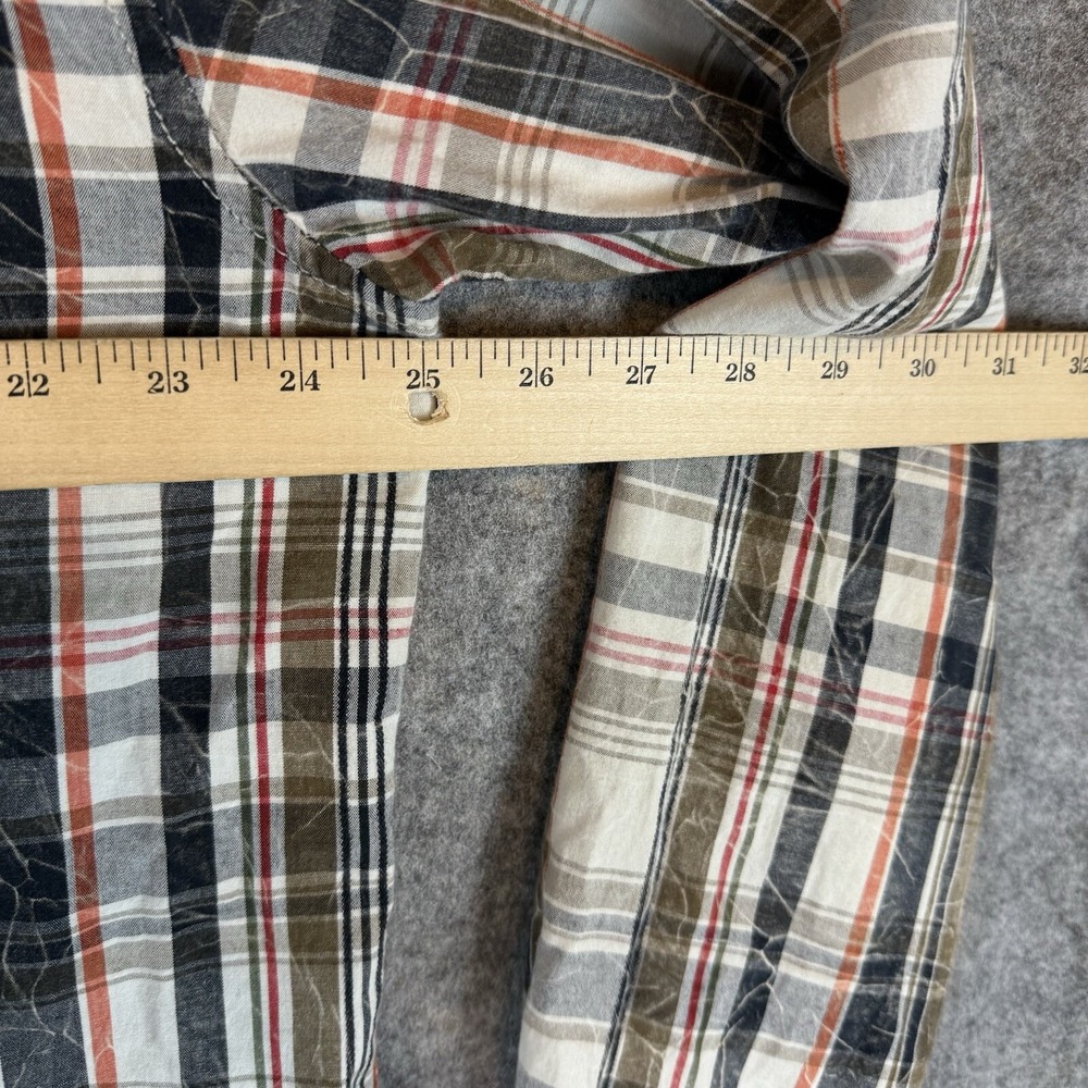 Levis Shirt Mens XL Multicolor Plaid Pearl Snap Outdoors Pockets Western - Picture 10 of 11